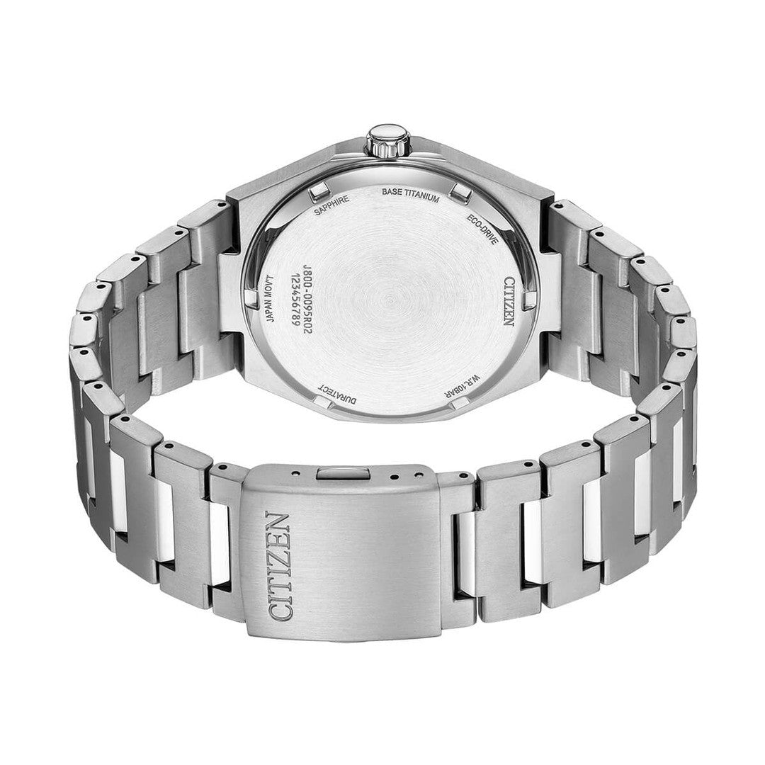 Citizen Zenshin Men Automatic Light Blue Dial Analog Stainless Steel Watch AW0130-85M