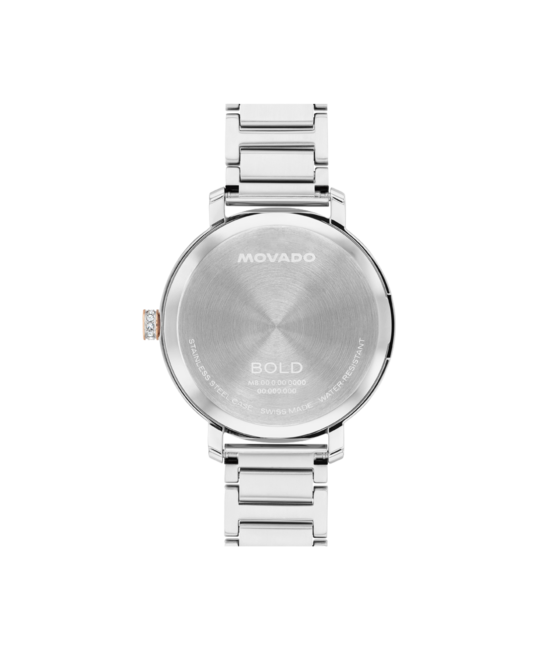 Movado BOLD Quartz Grey Dial Analog Stainless Steel Women Watch 3601283