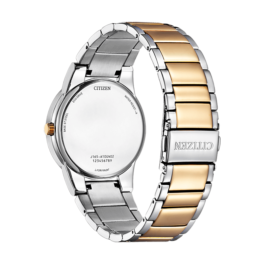 Citizen Axiom Men Eco-Drive Blue Dial Analog Stainless Steel Watch AU1064-85L