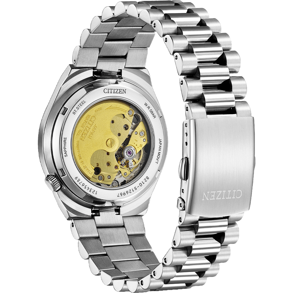 Citizen Tsuyosa Men Automatic Black Dial Analog Stainless Steel Watch NJ0151-53E