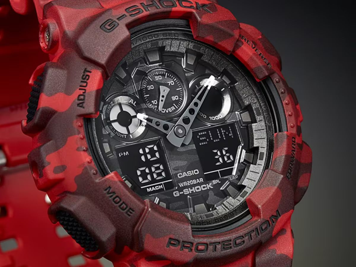 G-Shock Analog-Digital Grey Dial Men's Watch - GA-100CM-4ADR (G579)