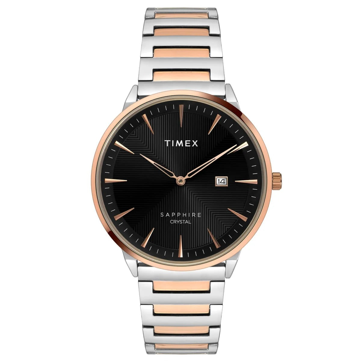Timex Fashion Quartz Black Dial Analog Stainless Steel Men's Watch TWEG21905