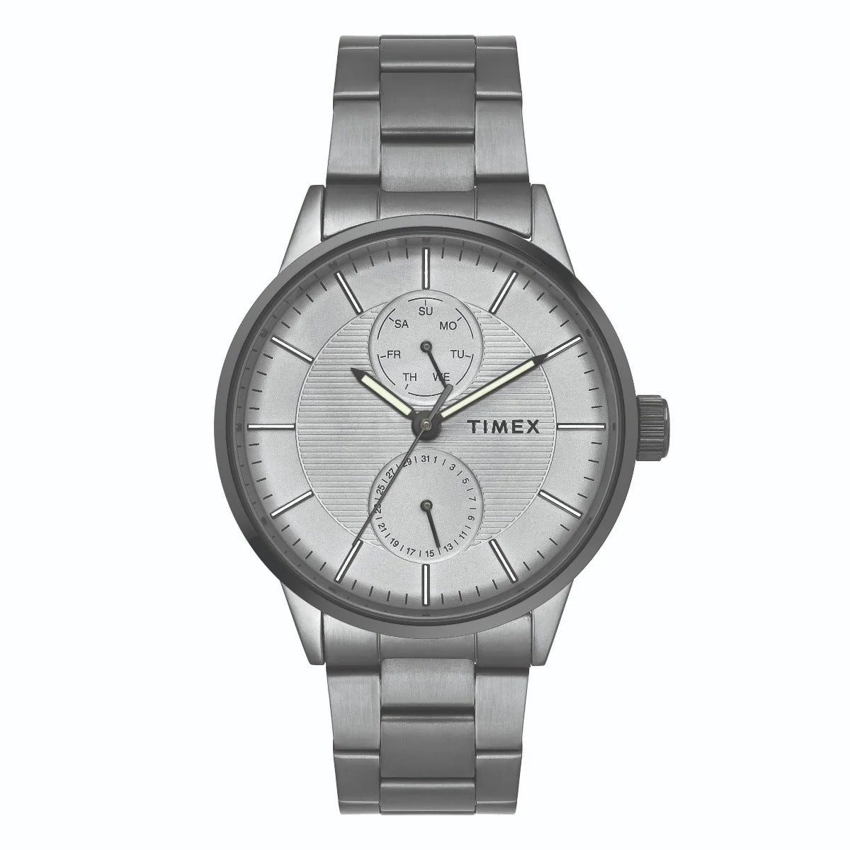 Timex Fashion Grey Dial Round Case Multifunction Function Men's Watch -TWEG19904