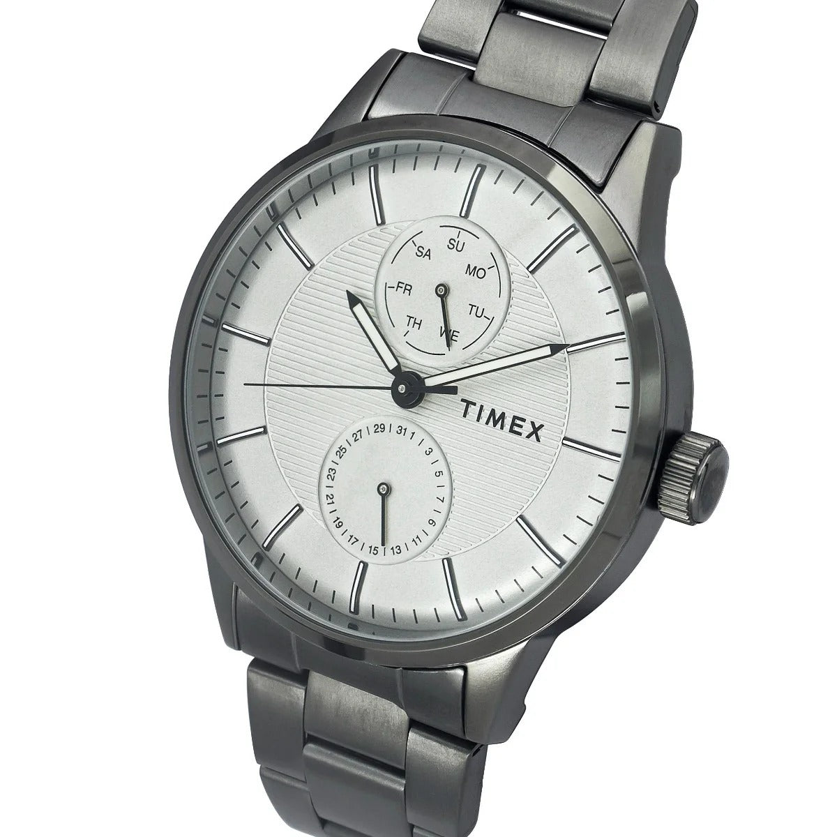 Timex Fashion Grey Dial Round Case Multifunction Function Men's Watch -TWEG19904
