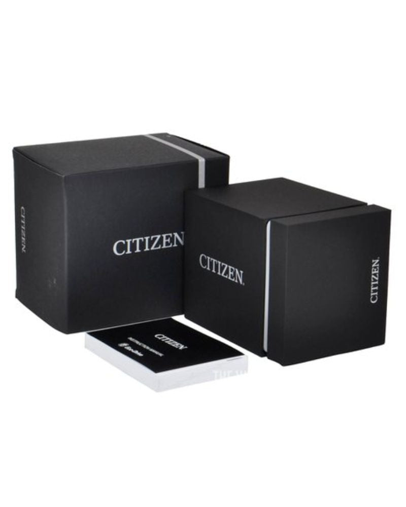 Citizen Men Quartz Black Dial Chronograph Stainless Steel Watch AN8214-55E