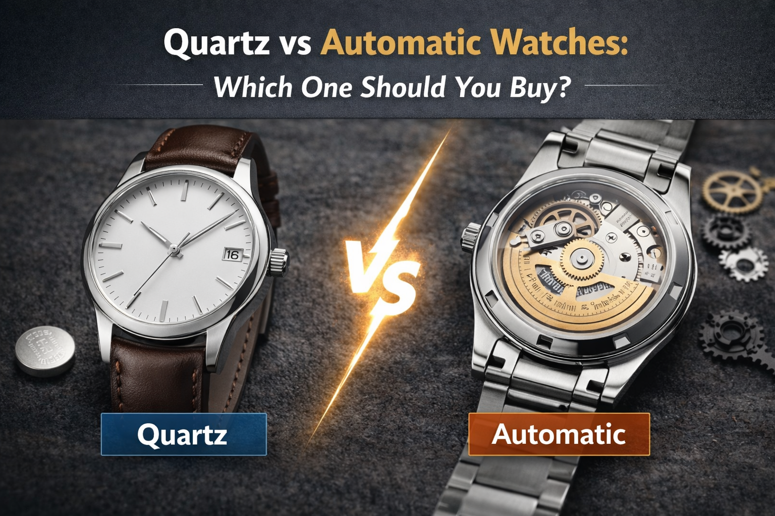 Quartz vs Automatic Watches: Which One Should You Buy?