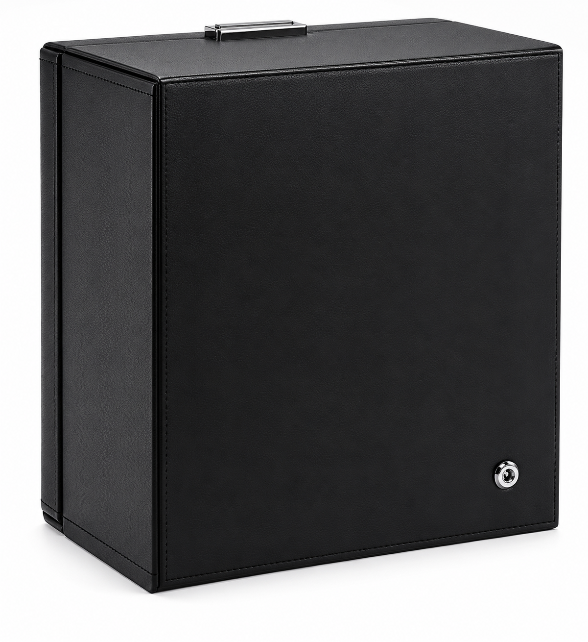 Luxury 6 Slot Watch Winder for Automatic Watches – Silent Japanese Motor with LED Display & Premium Leather Finish – Black