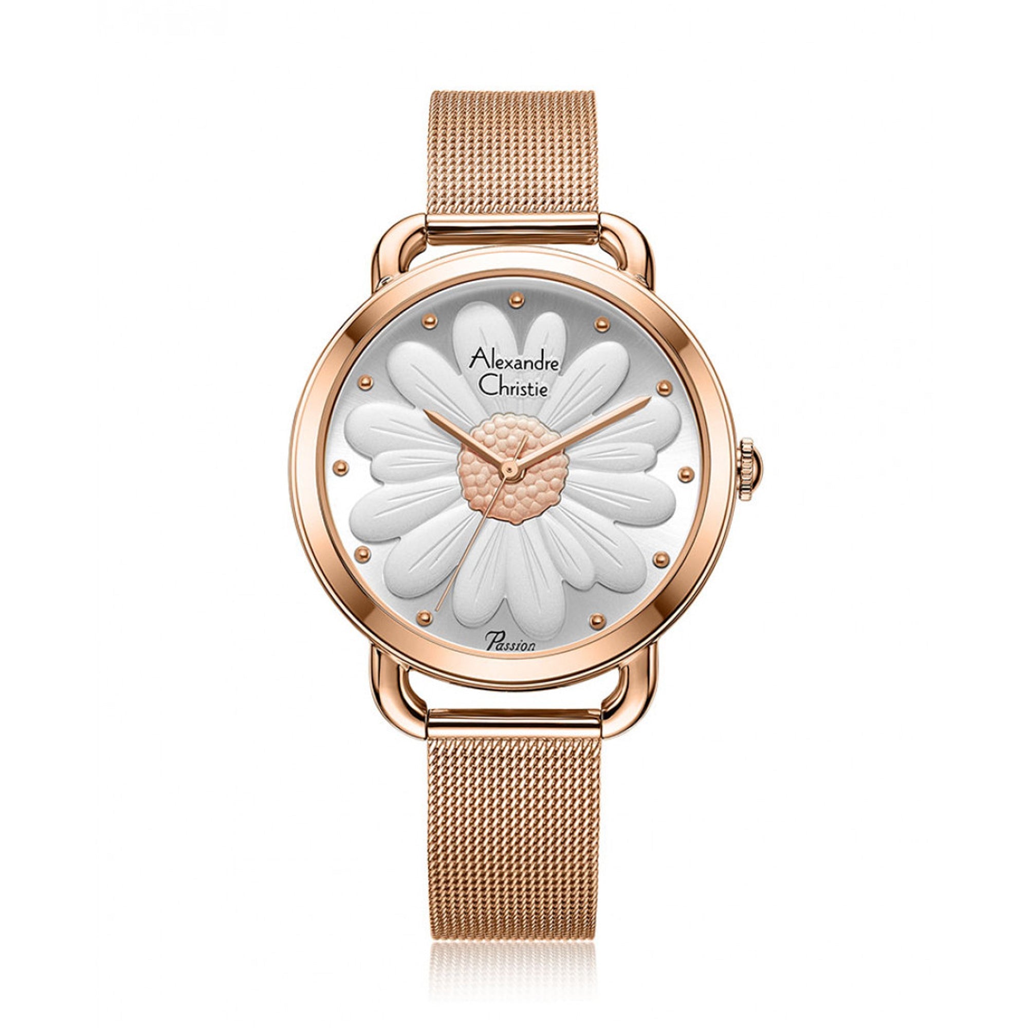 Alexandre Christie,2852LHBRGSL, Women , Quartz Dial , 36mm,Silver