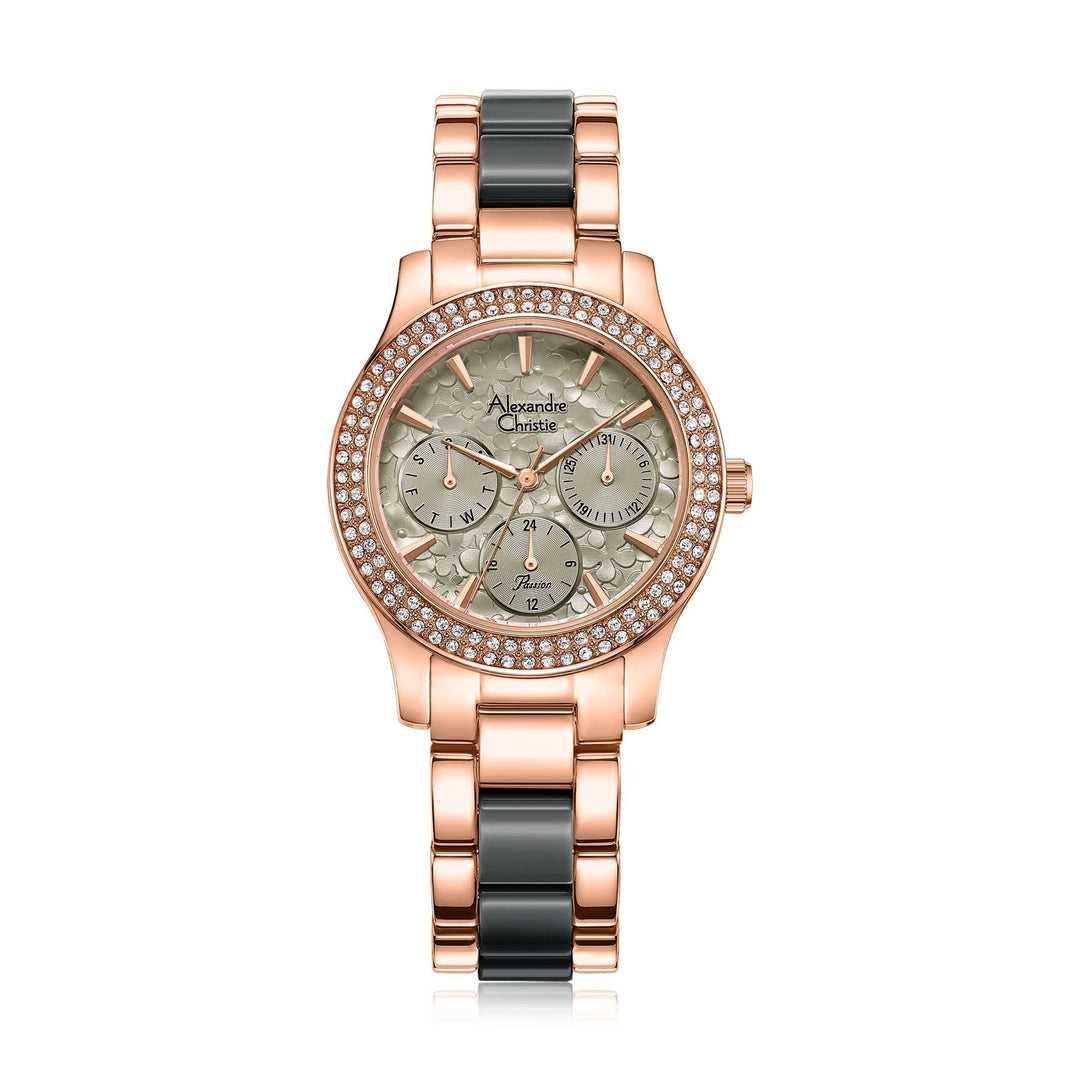 Alexandre Christie,2932BFBRGGR, Women , Quartz Dial , 33mm,Grey