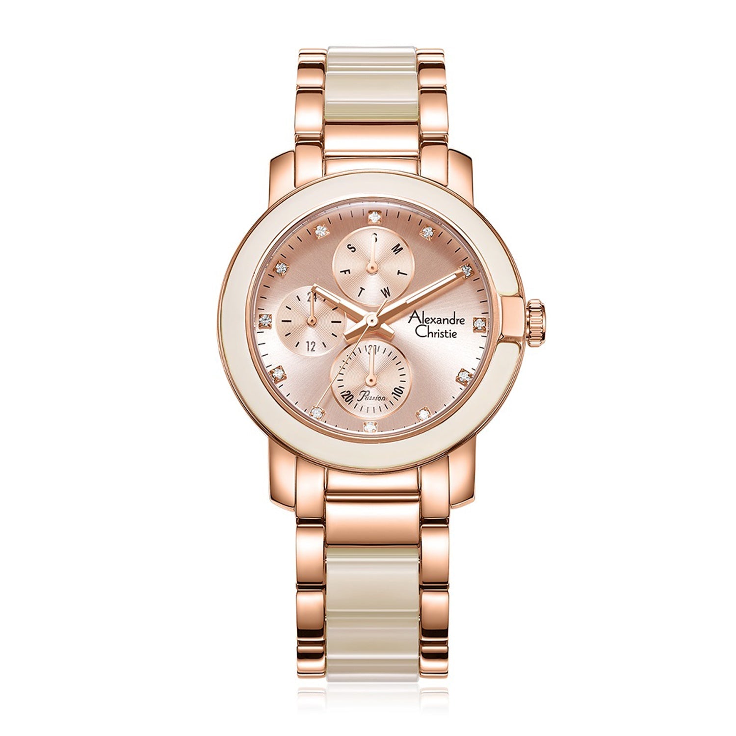 Alexandre Christie,2993BFBRGLNIV, Women , Quartz Dial , 36mm,Rose Gold