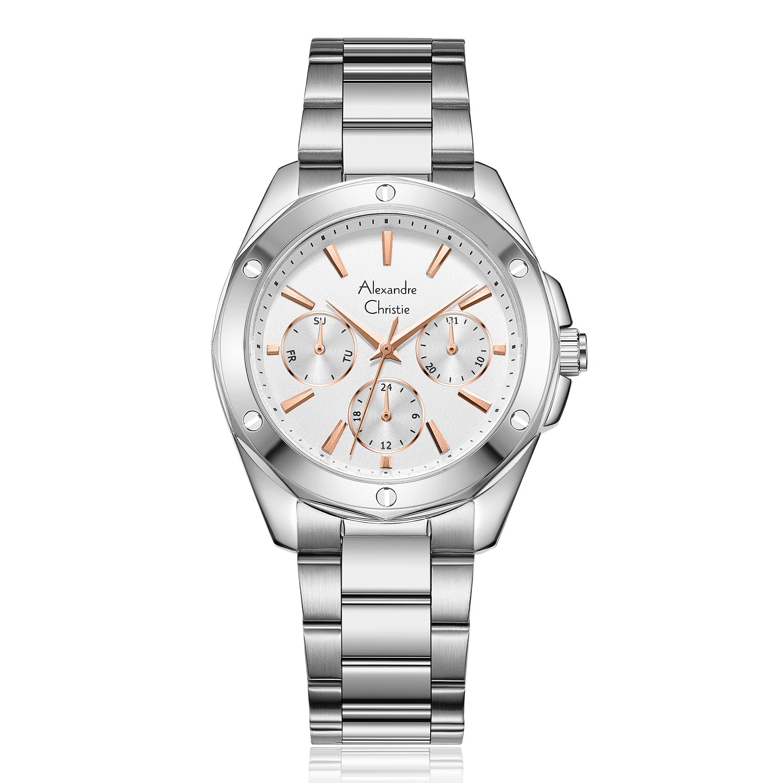 Alexandre Christie,2A72BFBSSSLRG, Women , Quartz Dial , 36mm,Silver