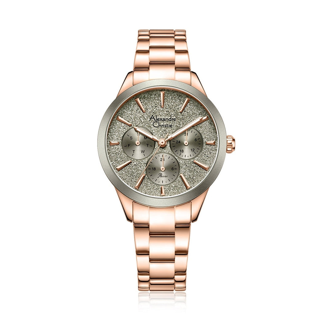 Alexandre Christie,2A91BFBRGGR, Women , Quartz Dial , 35mm,Grey