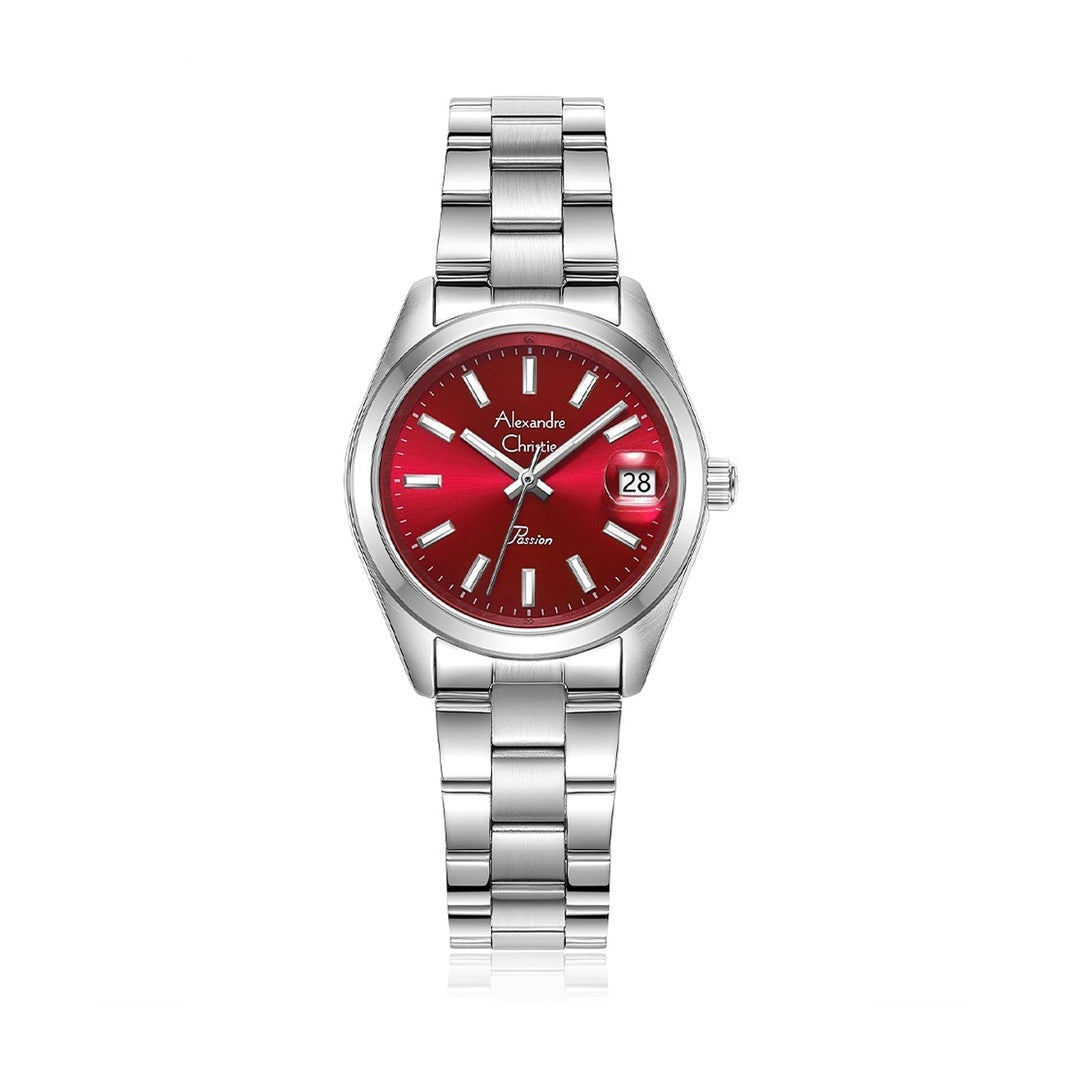 Alexandre Christie,2B54LDBSSRE, Women , Quartz Dial , 32mm,Red