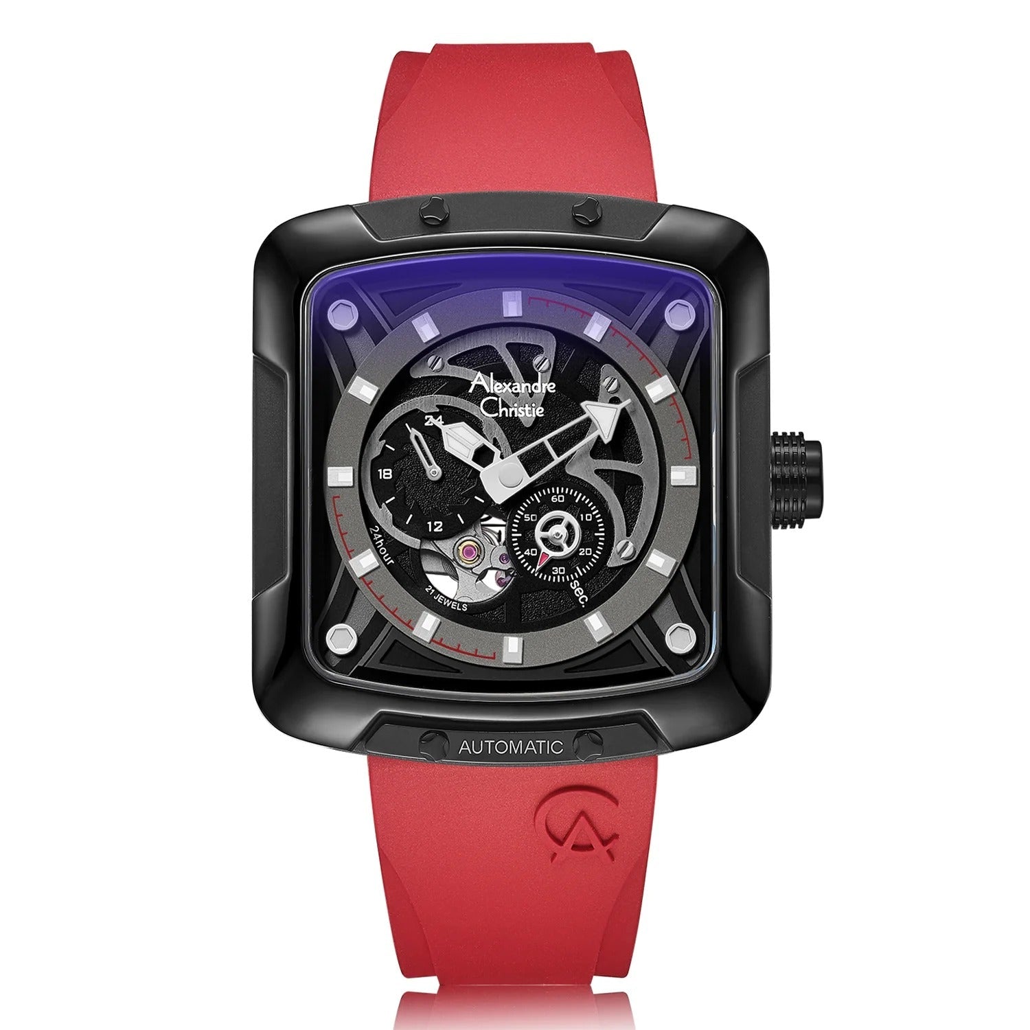 Alexandre Christie,3030GARIPBARE, Men , Automatic Dial , 42mm,Black