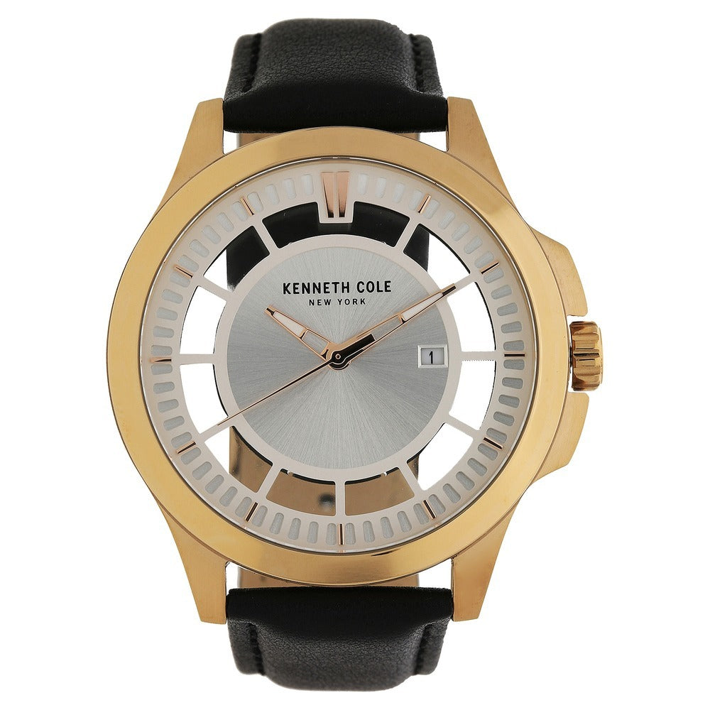 Kenneth Cole Analog Silver Sunray Dial Men's Watch - KC10027460MNJ