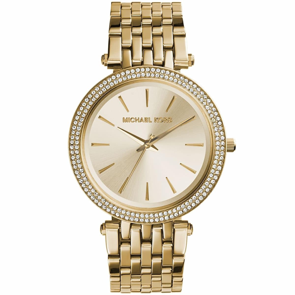 Michael Kors Darci Gold Dial Stainless Steel Bracelet Watch for Women (MK3191)