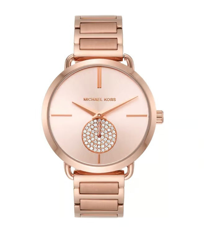 Michael Kors Portia Chronograph Rose Gold Dial Women Watch MK3640