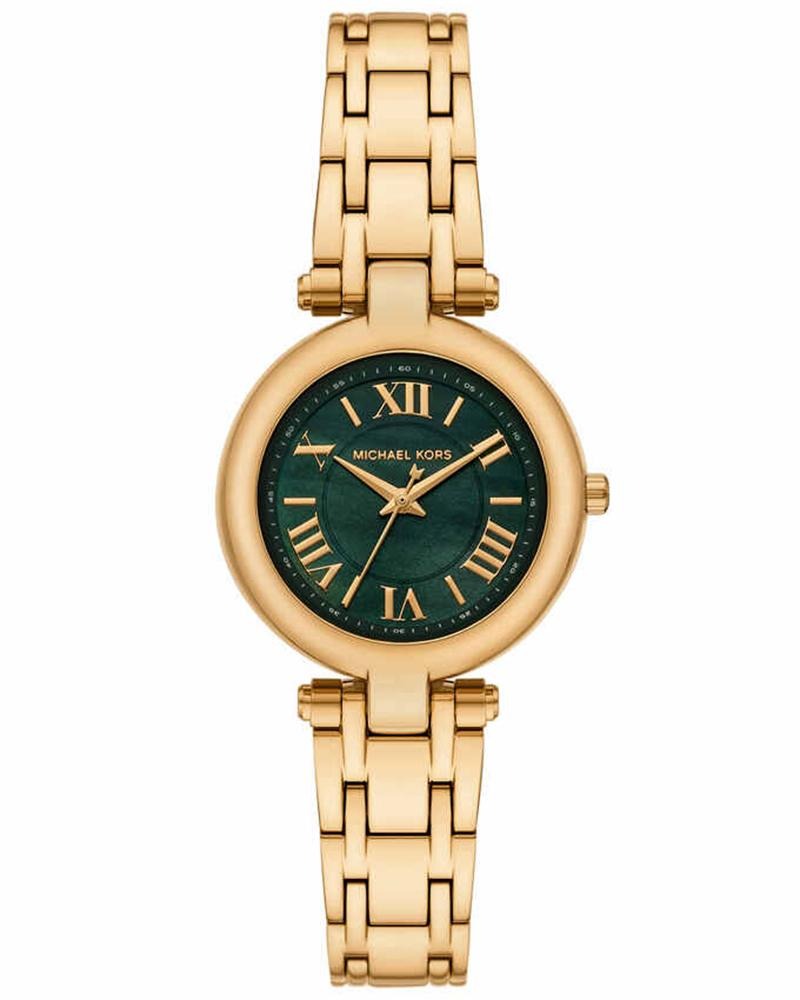 Michael Kors Women Green Dial Analog Stainless Steel Watch MK4892