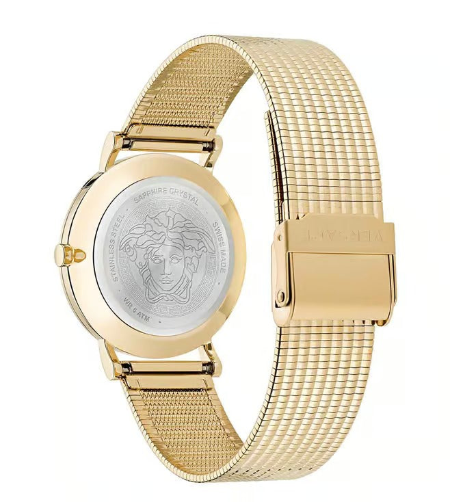 Versace Women Quartz Green Dial Analog Stainless Steel Watch VE3M00622