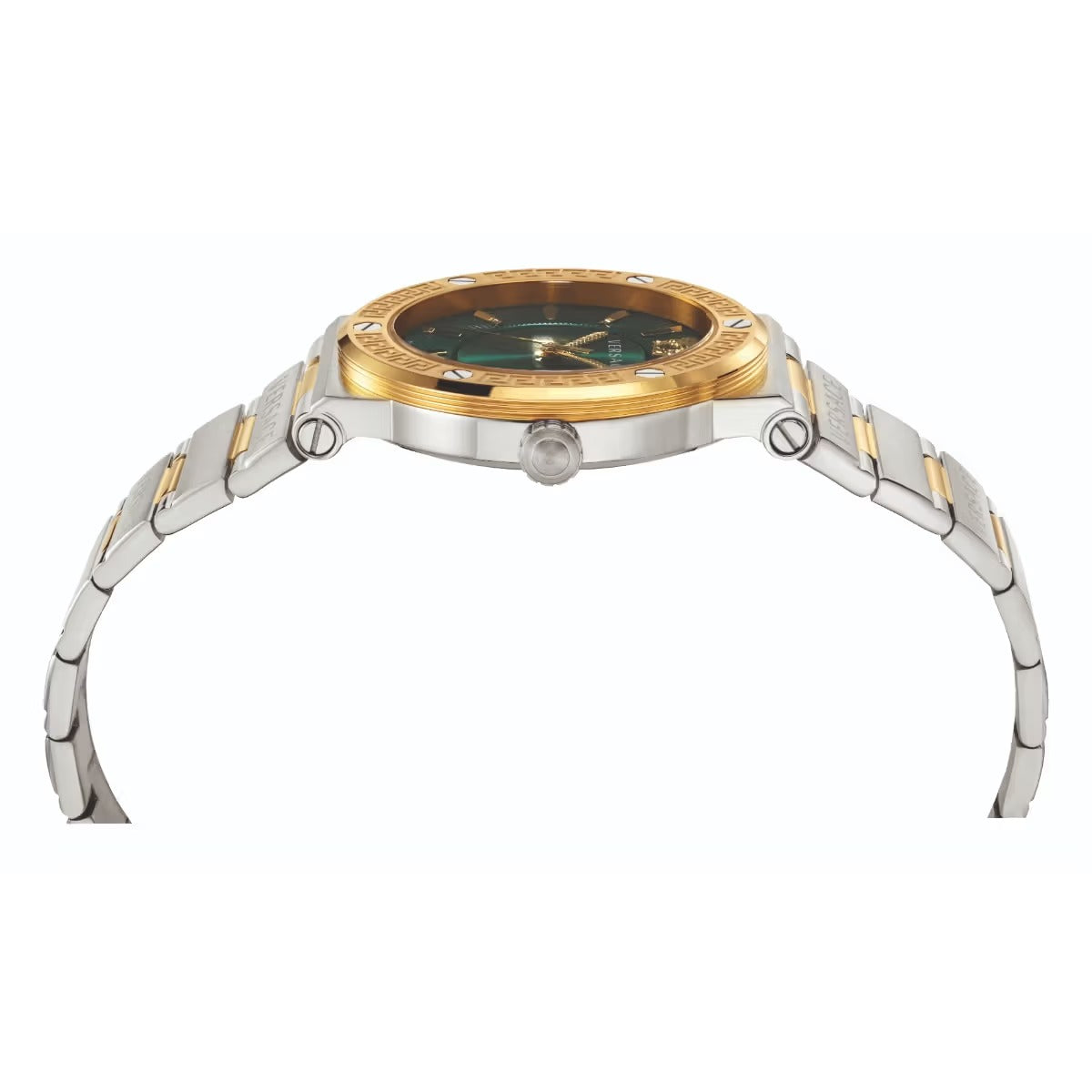 Versace Women's Quartz Green Dial Analog Stainless Steel Watch VEVH00720