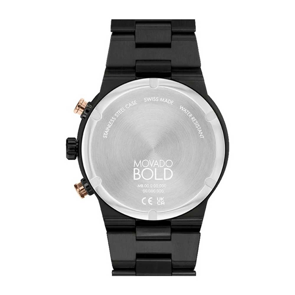 Movado BOLD Fusion Bronze Dial Chronograph Stainless Steel Watch 3600897