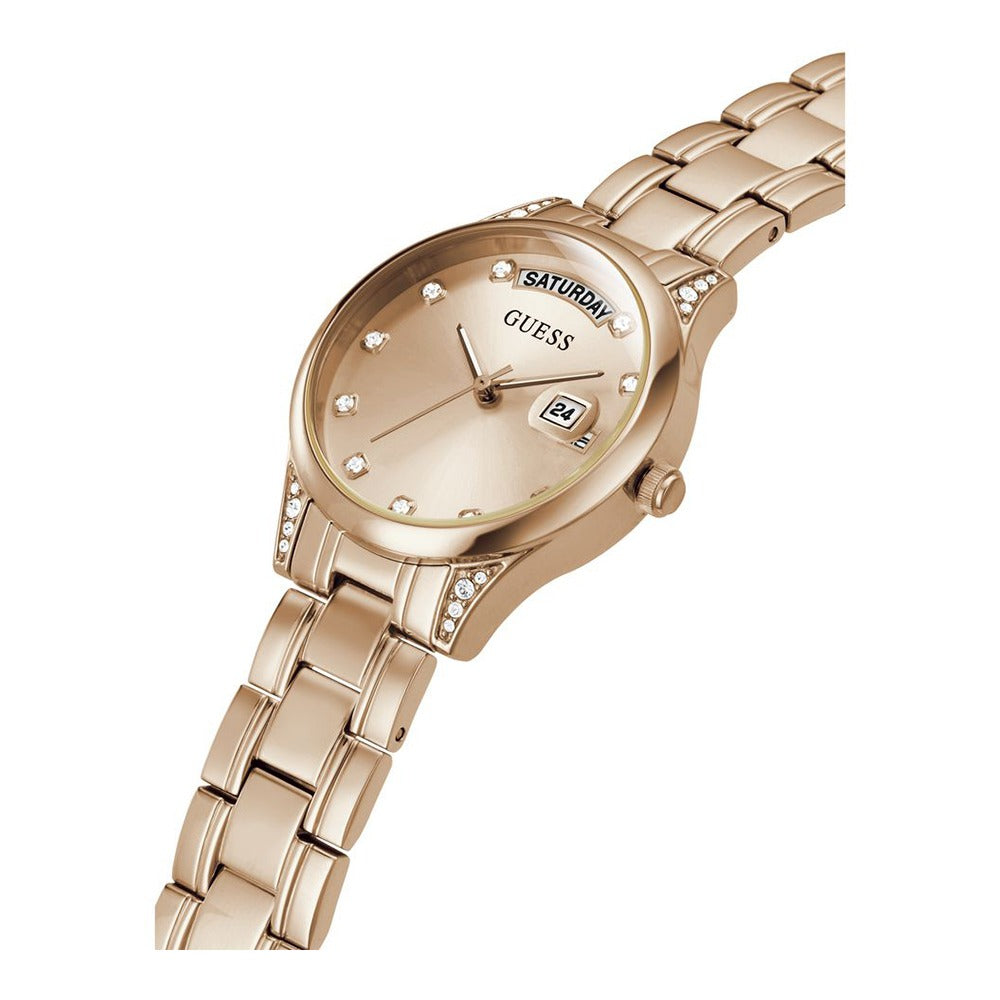 GUESS Mini Aura Rose Gold Dial Women Watch GW0385L3