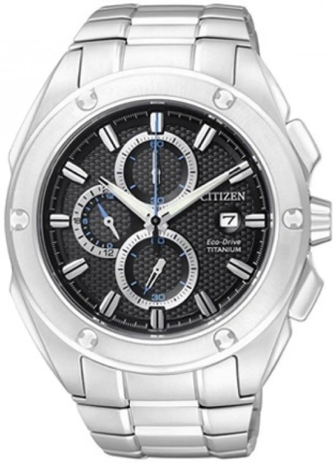 Citizen Men black dial chronograph Stainless Steel Watch CA0210-51E