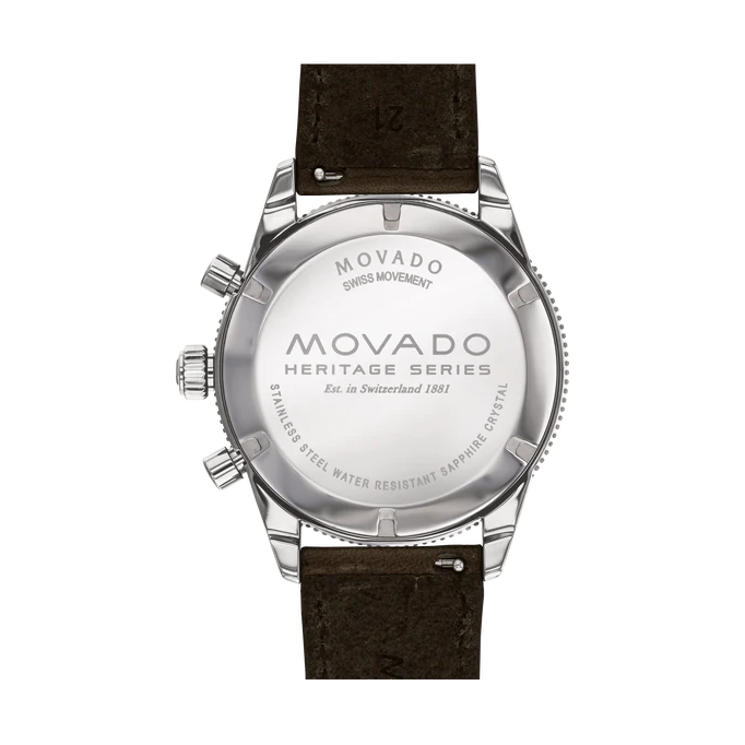 Movado Heritage Calendoplan Navy Blue Dial Men's Watch 3650061
