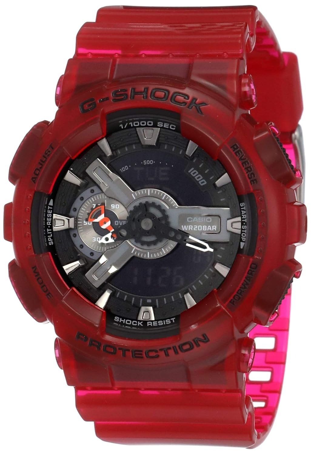 G-Shock Gray Dial Resin Strap Analog-Digital Men's Watch GA-110CR-4ADR
