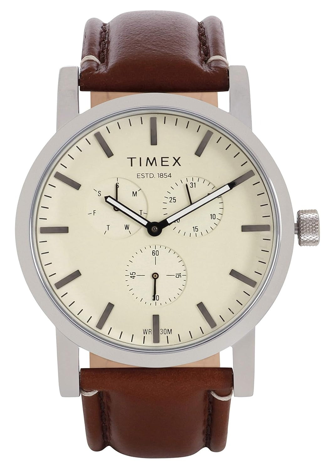 Timex Fashion Beige Dial Multifunction Function Men's Watch -TWEG16608