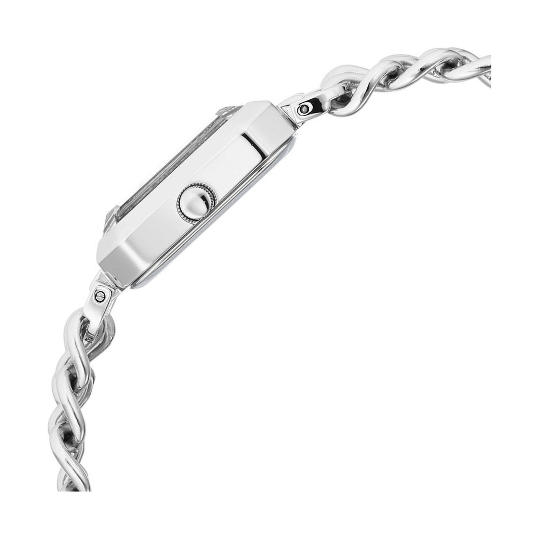 Titan Raga Showstopper Quartz Analog Silver Dial Silver Metal Strap Rectangular Shaped Watch For Women - NU95283SM01