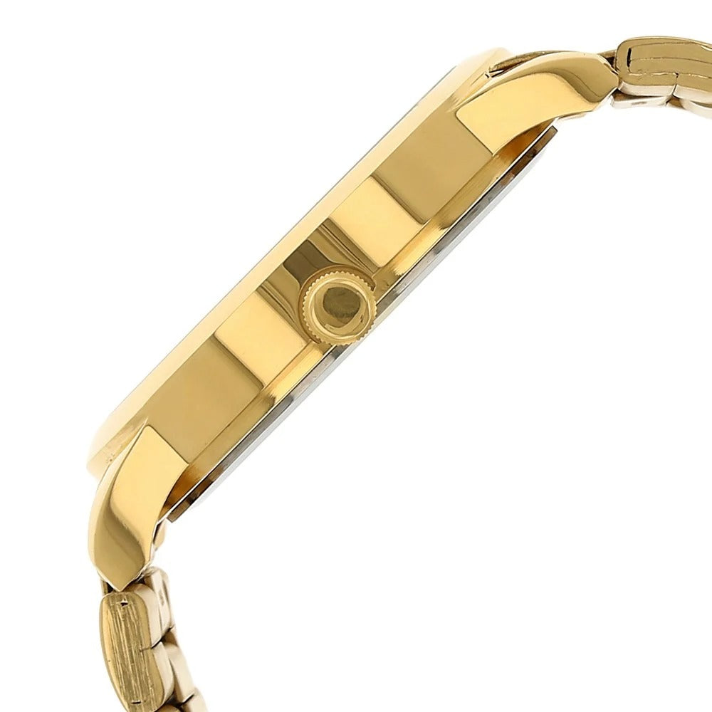 Titan Quartz Analog with Day and Date Silver Round Dial Golden Stainless Steel Strap Watch For Men - NU1584YM02