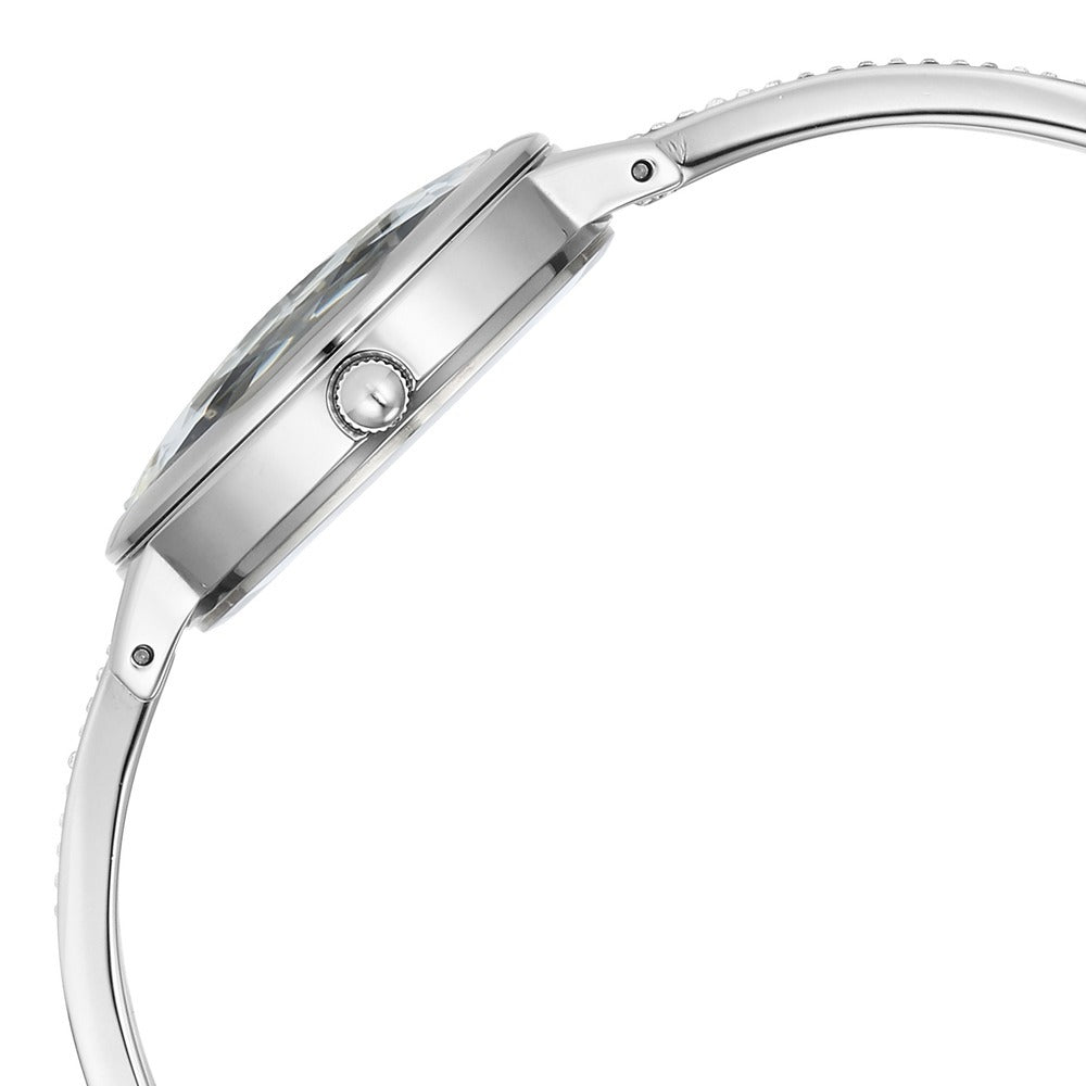 Titan Raga Showstopper Quartz Analog Blue Dial Silver Metal Strap Watch For Women - NU95267SM01