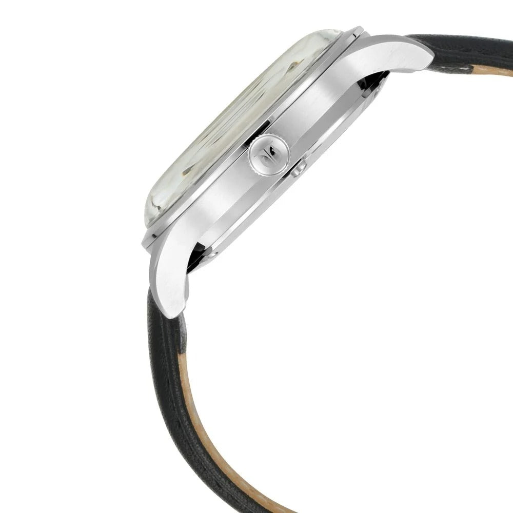 Titan Automatic Champagne Dial Indigo Leather Strap Watch for Men - NT90111SL01