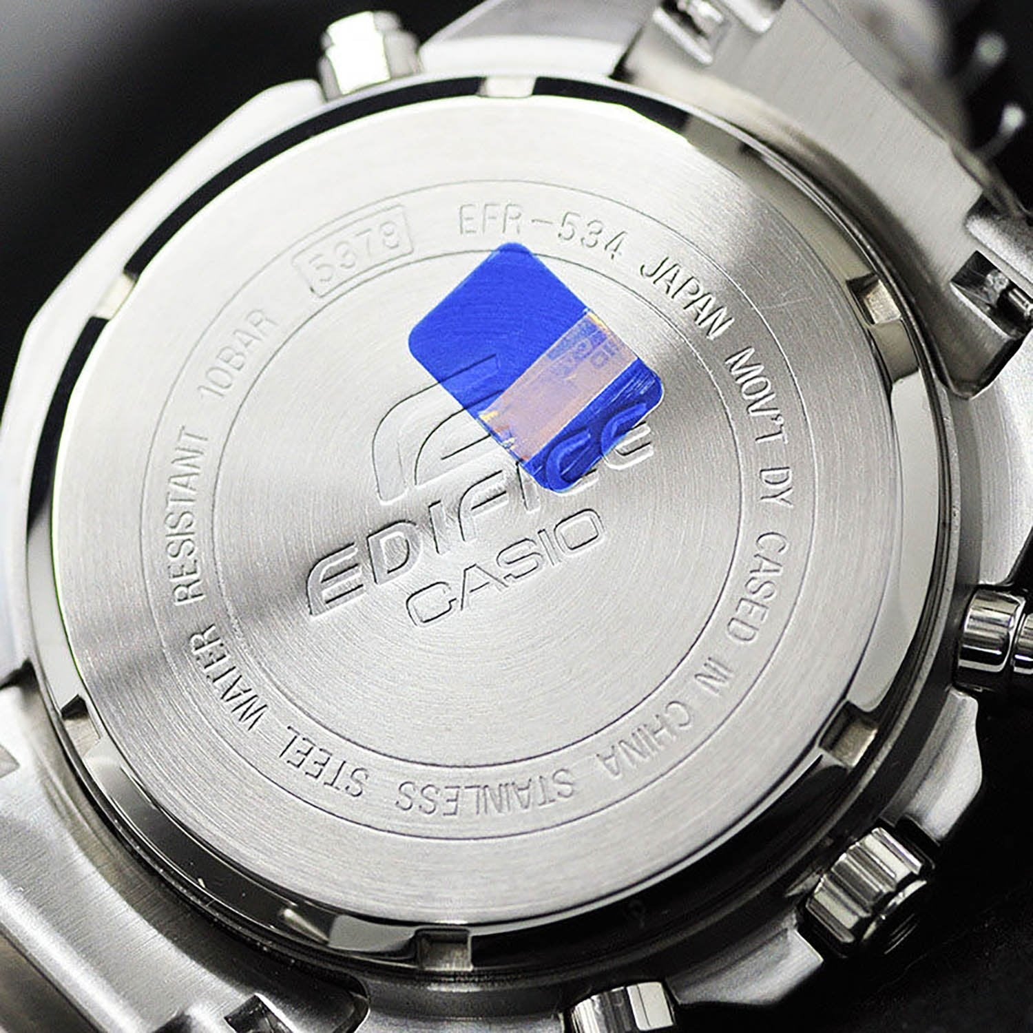 Casio Edifice White Dial Stainless Steel Chronograph Men's Watch EFR-534D-7AVDF