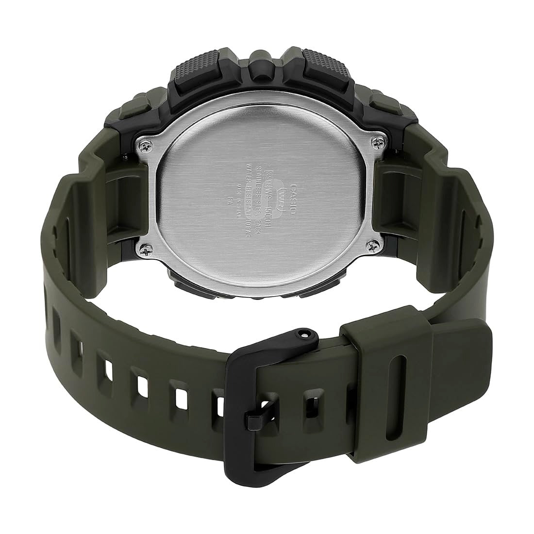 Casio Youth Digital Gray Dial Resin Strap Men's Watch WS-1500H-3BV