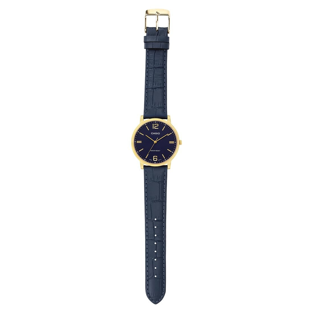 Casio Enticer Blue Dial Stainless Steel Bracelet Analog Watch MTP-SN5YGL-2A