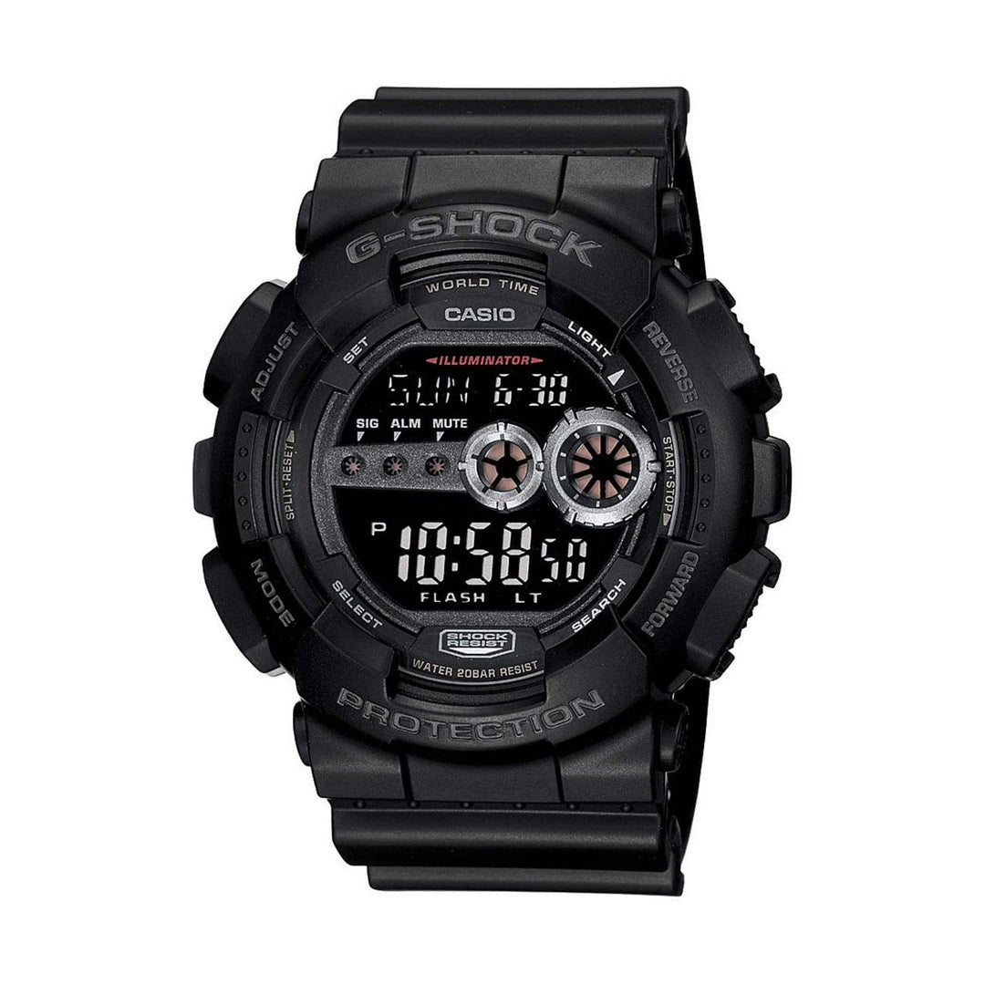G-Shock Black Dial Resin Strap Digital Men's Watch GD-100-1BDR