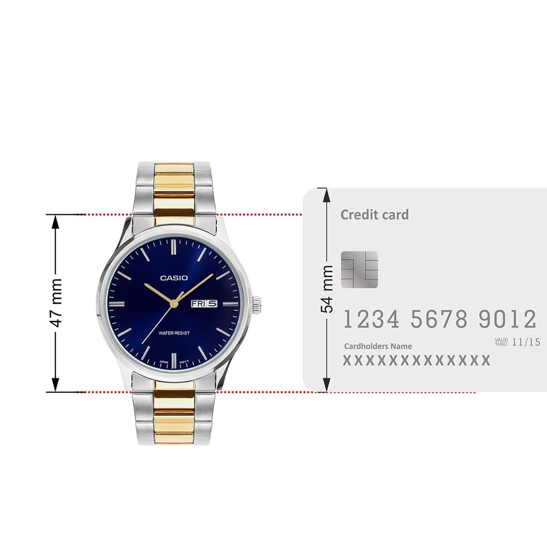 Casio Enticer Analog Blue Dial Stainless Steel Men's Watch MTP-SN8YSG-2B