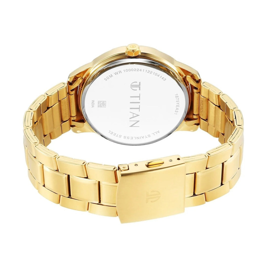 Titan Regalia Opulent Champagne Dial Men's Watch 1875YM01