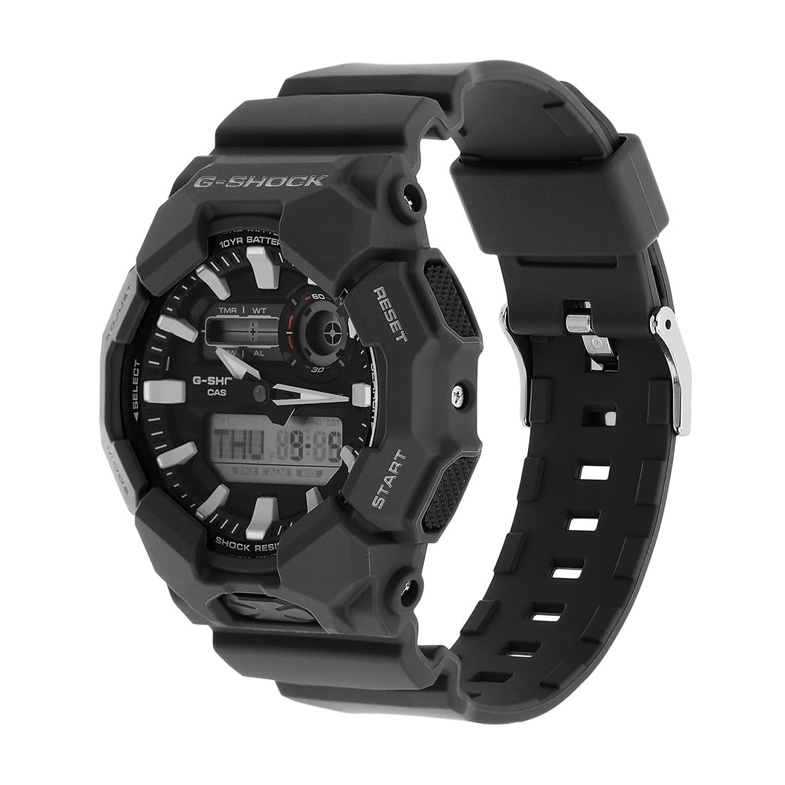 G-Shock Black Dial Resin Strap Large Analog-Digital Men's  Watch GA-010-1ADR