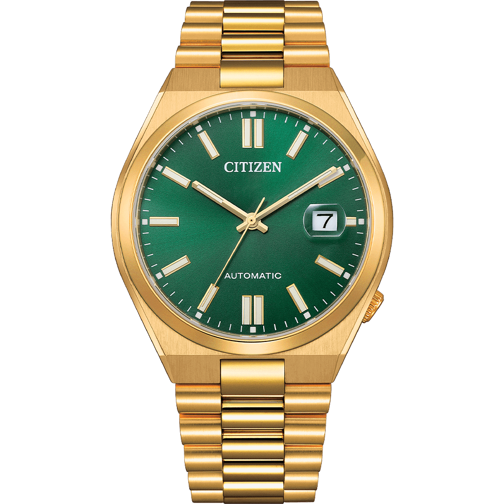 Citizen Tsuyosa Men Automatic Green Dial Analog Stainless Steel Watch NJ0152-51X