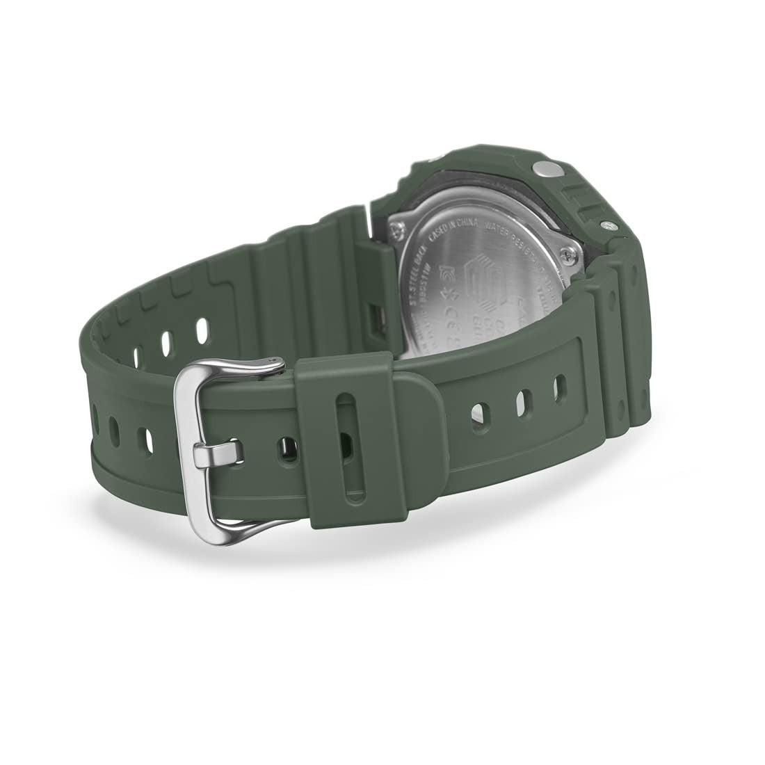 G-Shock Analog-Digital Black Dial Green Resin Strap Solar Bluetooth Men's Watch GA-B2100-3ADR