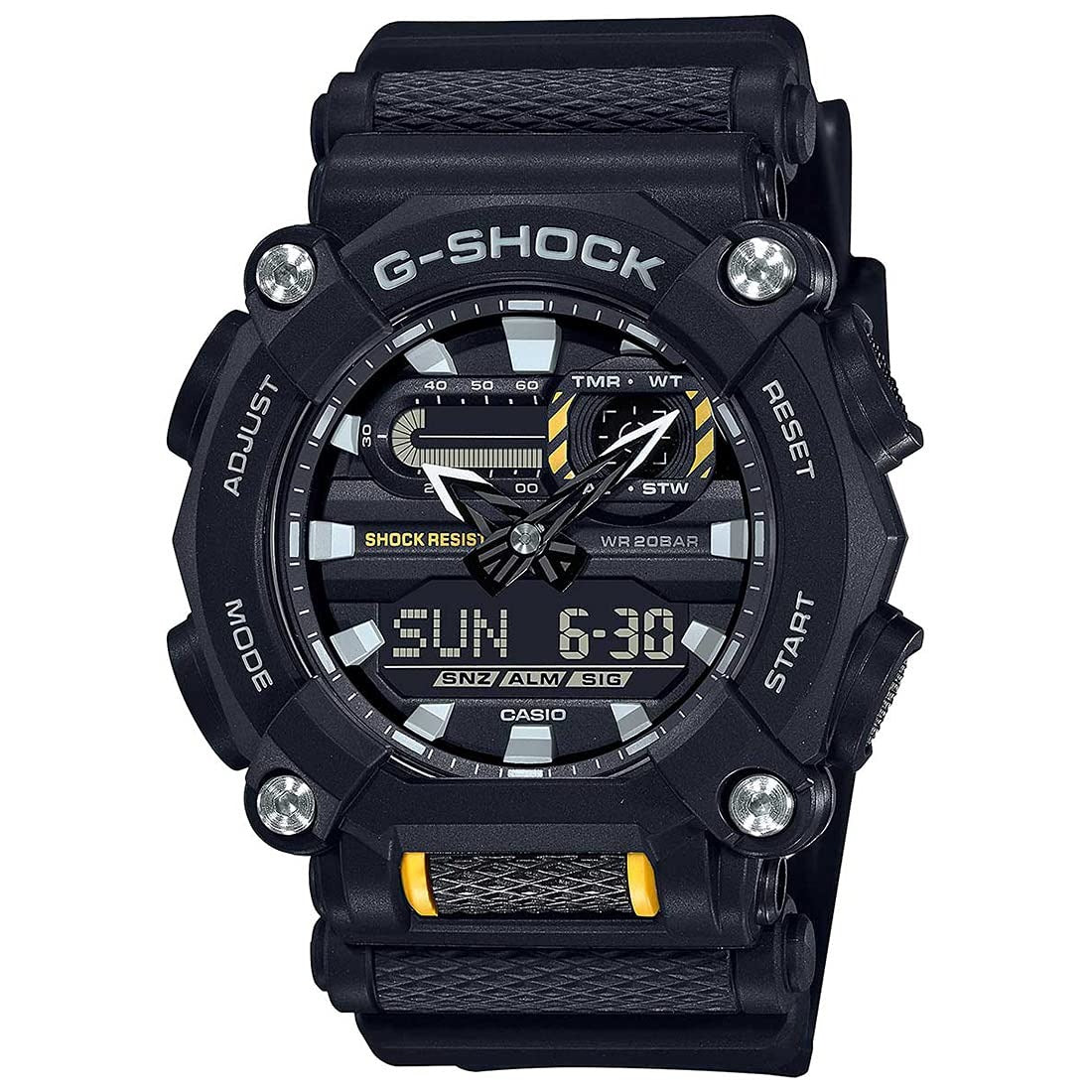 G-Shock ANALOG-DIGITAL Black Dial Resin Strap Men's Watch GA-900-1A