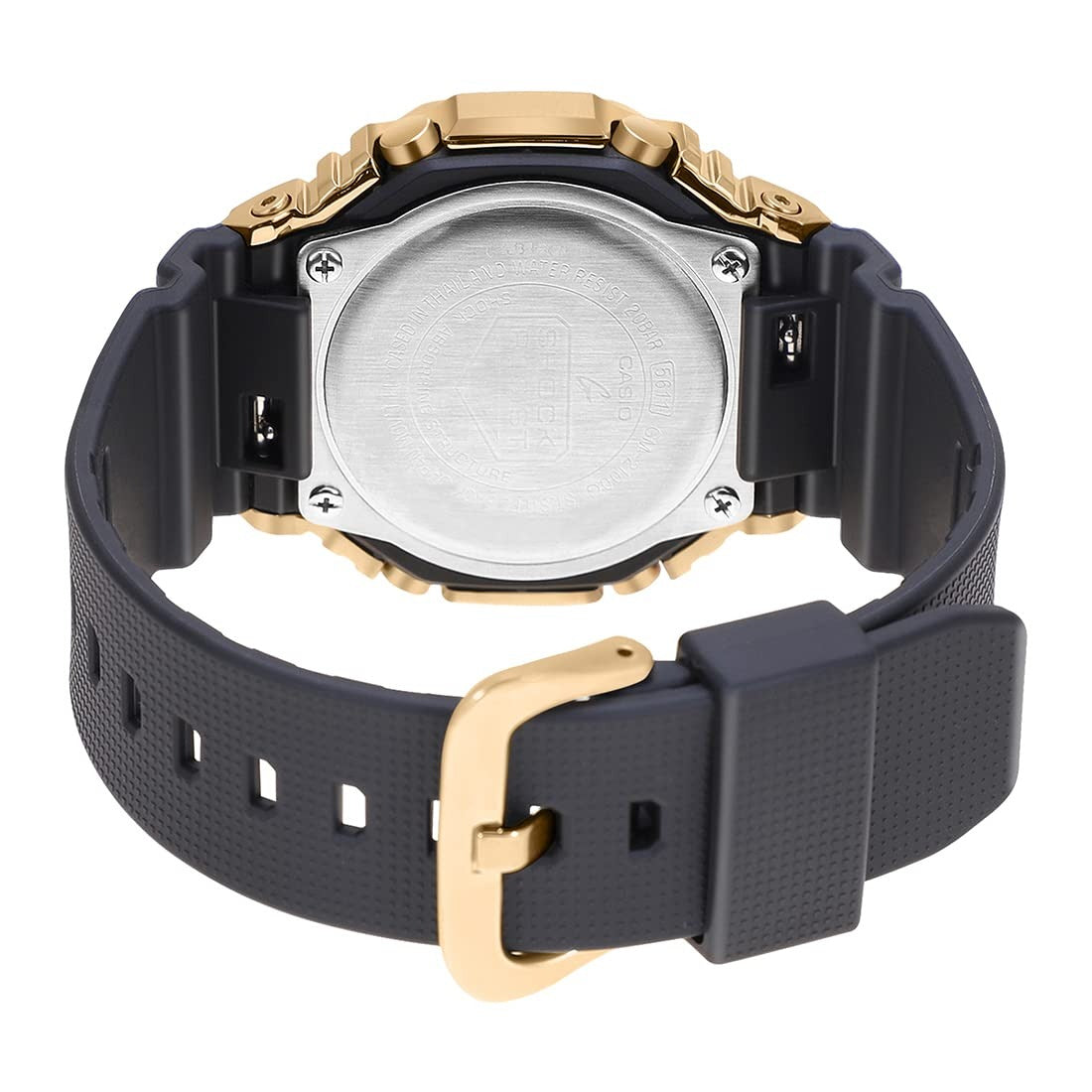 G-Shock Black Gold Dial Resin Strap Analog-Digital Men's Watch GM-2100G-1A9DR-G1278