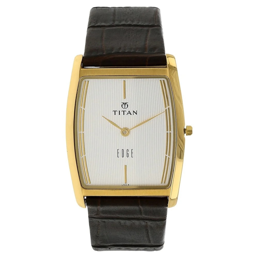 Titan Edge Silver Dial Men's Watch 1044YL06
