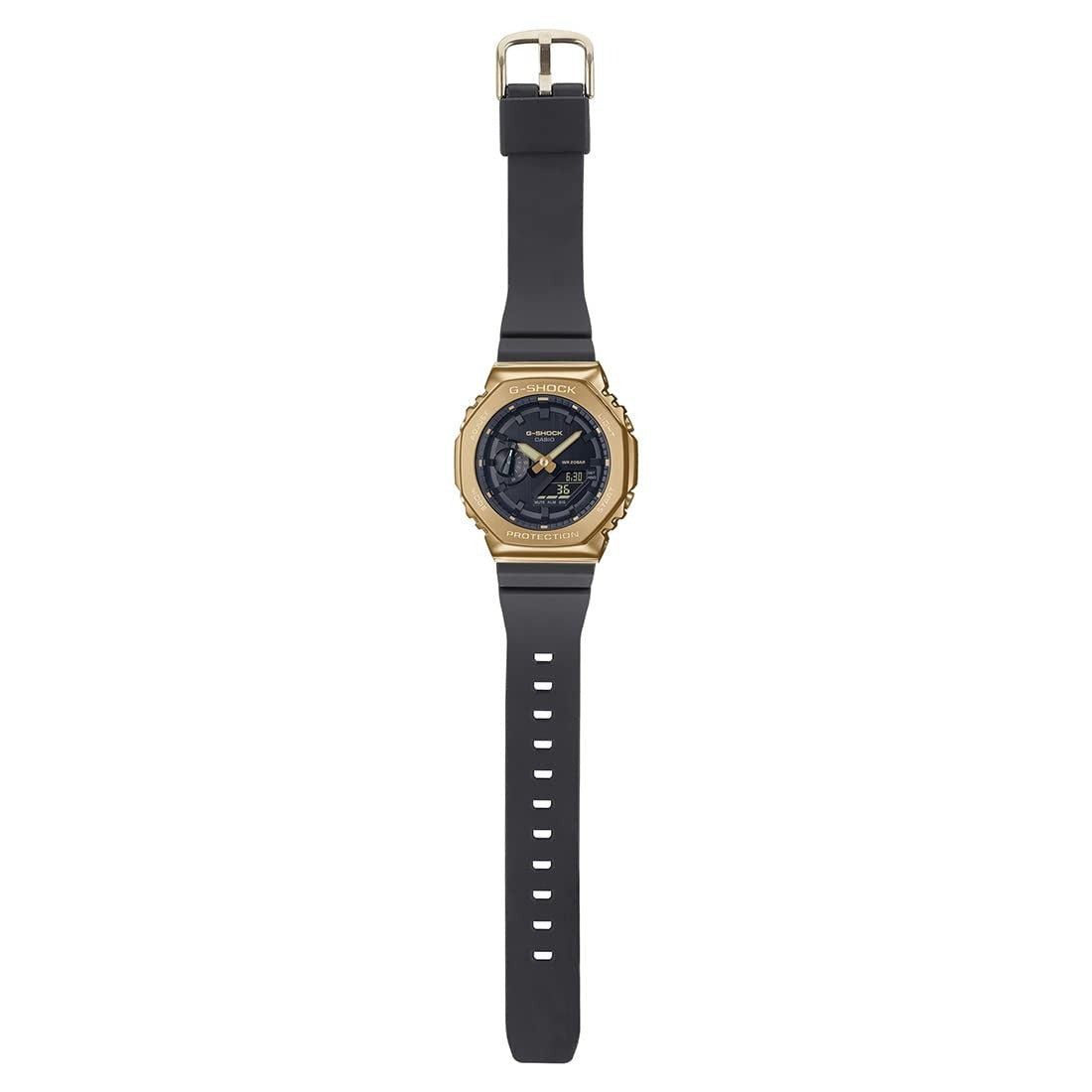 G-Shock Black Gold Dial Resin Strap Analog-Digital Men's Watch GM-2100G-1A9DR-G1278