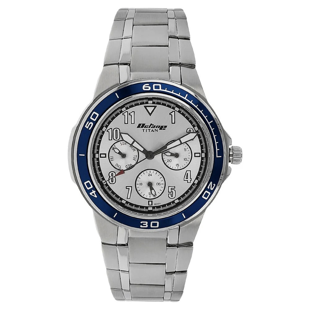 Titan Karishma white Dial Men's Watch 90039KM03