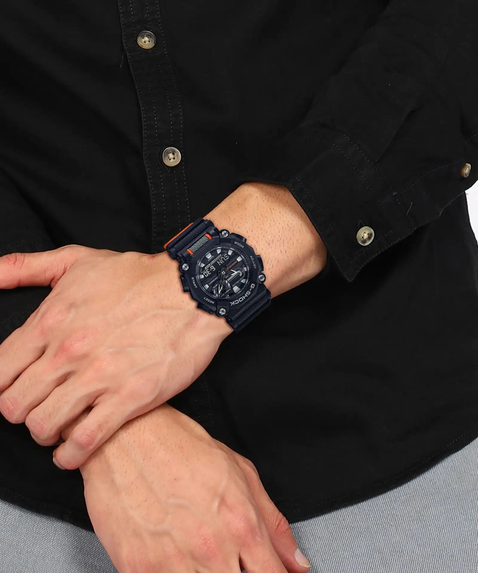 G Shock Analog-Digital Black Dial Men's Watch - GA-900C-1A4DR (G1049)
