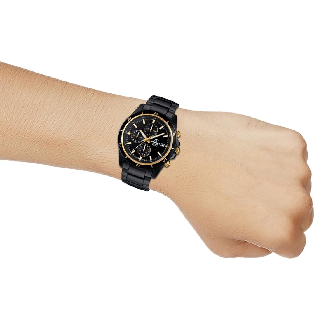 Casio Edifice Black Dial Stainless Steel Chronograph Men's Watch EFR-526BK-1A9VUDF